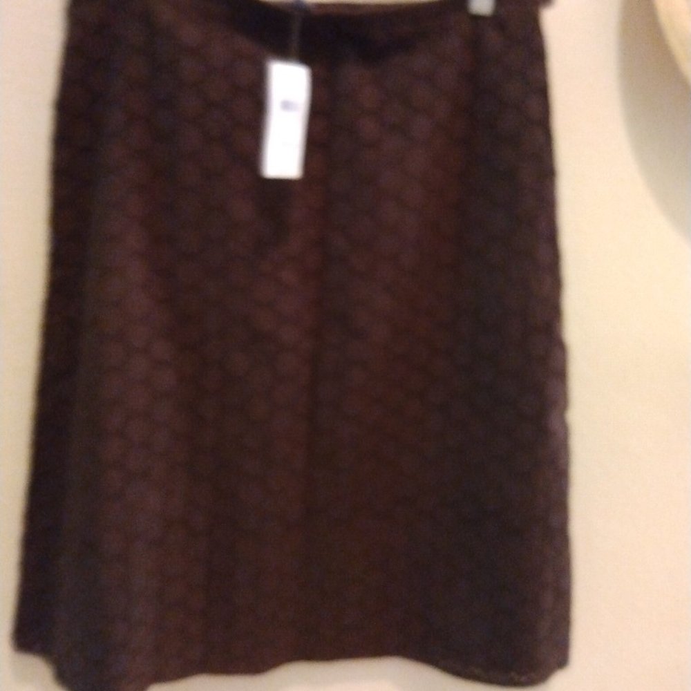 Brown Eyelet skirt  Ann Taylor